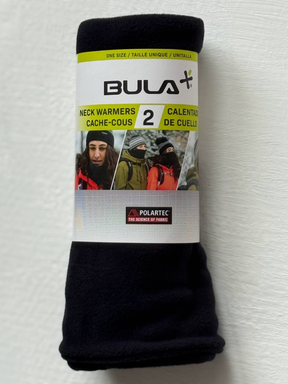 Bula 2-Pack Unisex Neckwarmers. NWT. Black. One Size Fits Most.